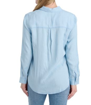 Image showing  Women's Button-Front 1-Pocket Lyocell Long-Sleeve Shirt