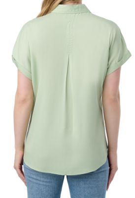 Image showing  Women's Button-Front 1-Pocket Lyocell Short-Sleeve Shirt