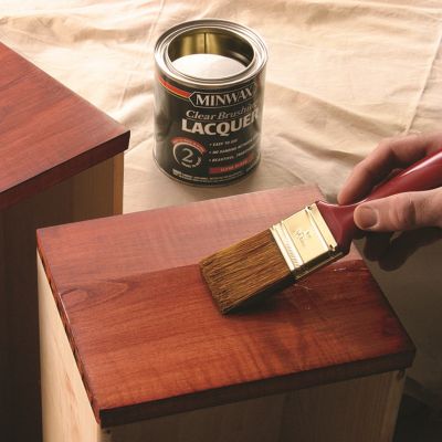 Image showing  1 qt. Brushing Lacquer, Satin, Clear