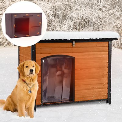 Image showing  Large Insulated Outdoor Dog House with Removable Liner Inside 43.3 in. (L) x 29.4 in. (W) x 33.4 in. (H)