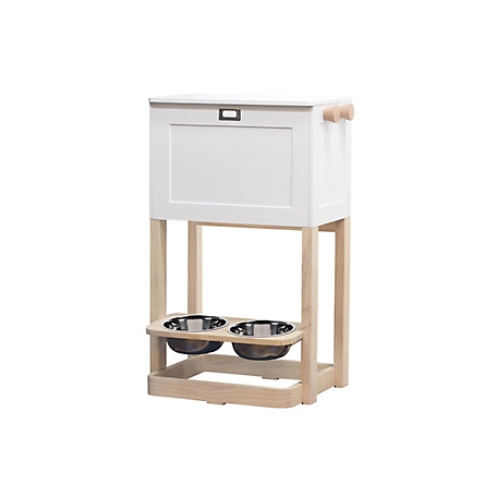 Zoovilla Parlor Pet Feeder Station, White
