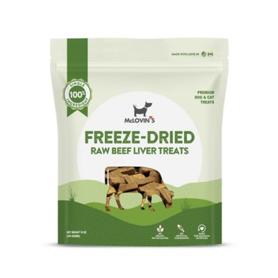 McLovin's Freeze Dried Treat Beef Liver Domino Cut, 16 oz.