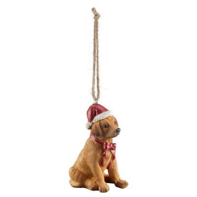 Red ShedPuppy Christmas Ornament
