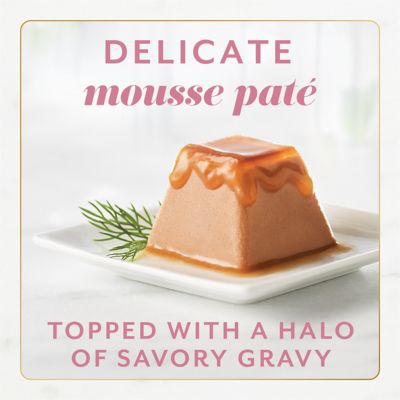 Image showing  Purina Gems All Life Stages Salmon/Halo of Savory Gravy Mousse Pate Wet Cat Food, 2.47 oz., Pack of 2 Cups