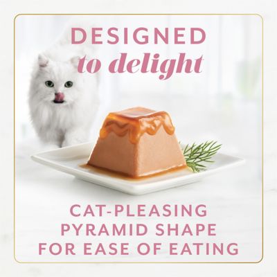 Image showing 5 th Purina Fancy Feast Purina Gems All Life Stages Salmon/Halo of Savory Gravy Mousse Pate Wet Cat Food, 2.47 oz., Pack of 2 Cups