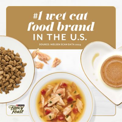 Image showing 5 th Purina Fancy Feast Purina Gems All Life Stages Chicken/Halo of Savory Gravy Mousse Pate Wet Cat Food, 2.47 oz., Pack of 2 Cups