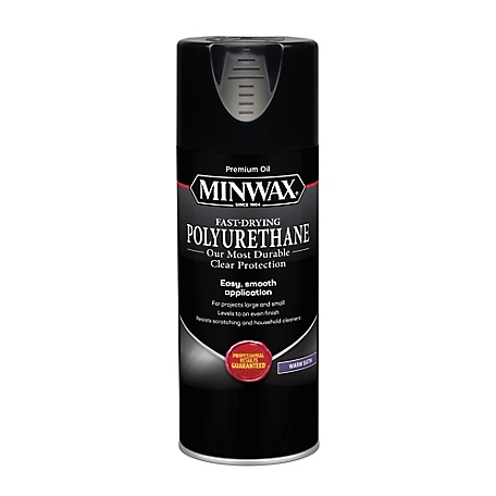 Minwax Fast-Drying Polyurethane, Warm Satin, Clear, 11.5 oz