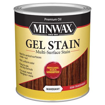 Image showing 7 th Minwax 1 qt. Mahogany Gel Stain