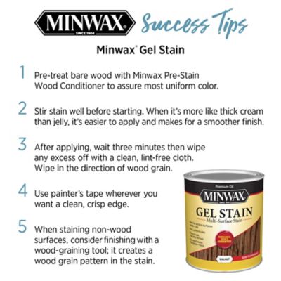 Image showing  1 qt. Walnut Gel Stain