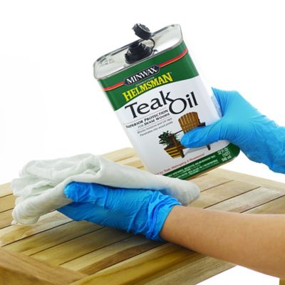 Image showing  1 qt. Clear Helmsman Teak Oil