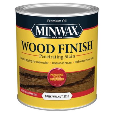 Image showing 6 th Minwax 1 qt. Dark Walnut Wood Finish