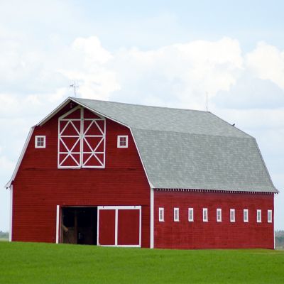 Image showing  5 gal. Red Barn and Fence Latex Exterior Paint, Flat