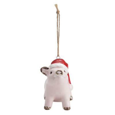 Red Shed Ceramic Pig Ornament