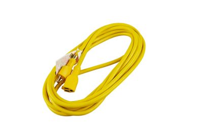 JobSmart 20 ft. Indoor/Outdoor 12-Gauge Pro-Power Extension Cord, Yellow