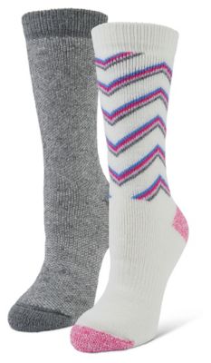 Blue Mountain Idweight Crew Socks Chevron Birdseye, 2-Pair, 2354272