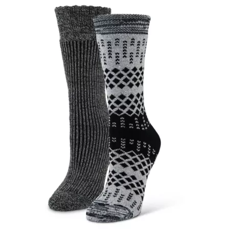 Blue Mountain Midweight Thermal Crew Socks Ombre 2 Pairs 2354276 Women's Crew Socks