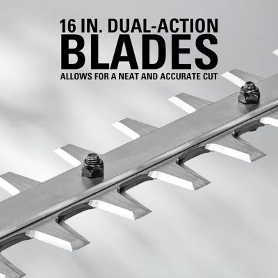 Image showing  16 in. Hedge Trimmer Attachment for Greenworks String Trimmers