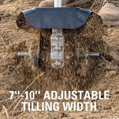 Image showing  10 in. 4-Tine Universal Cultivator Attachment for Greenworks Attachment Capable String Trimmers