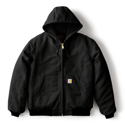 Carhartt Men's J140 Loose Fit Firm Duck Flannel-Lined Insulated Active Jacket