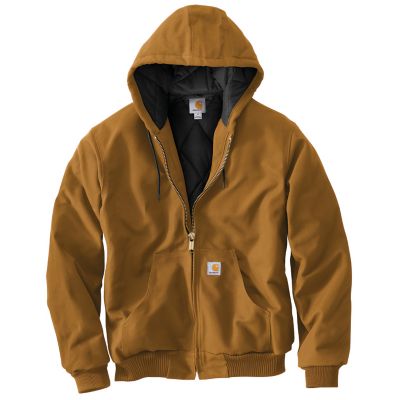 Carhartt Men's J140 Loose Fit Firm Duck Flannel-Lined Insulated Active Jacket