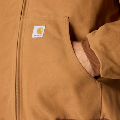 Image showing 6 th Carhartt Men's J140 Loose Fit Firm Duck Flannel-Lined Insulated Active Jacket