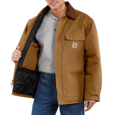 Image showing 2 th Carhartt Men's C003 Loose Fit Firm Duck Insulated Traditional Coat