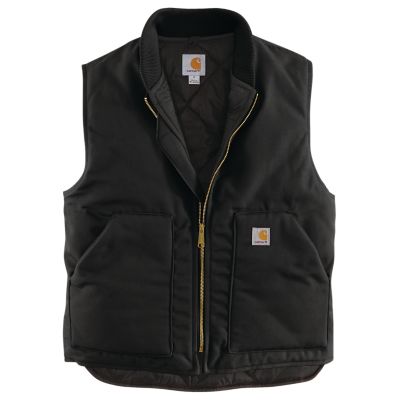 Carhartt Men s Duck Sherpa Lined Mock Neck Vest at Tractor Supply Co