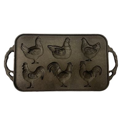 Red Shed Chicken-Themed Cast Iron Baking Dish