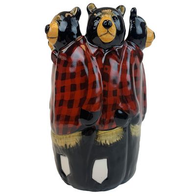 Red Shed Bear-Themed Ceramic Vase