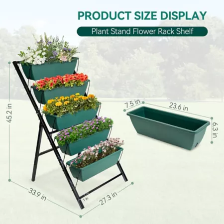 Mossy Horn Steel Vertical Raised Garden Bed 25.9-in x 28.3-in x 45-in Raised Garden Beds