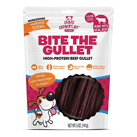 Chewer's Joy Bite the Gullet Sticks Dog Treats