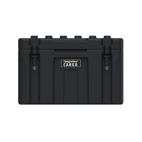 Camp-Zero 78L Hard-Sided Storage Case with Coated Stainless-Steel Latching and Locking System, Black