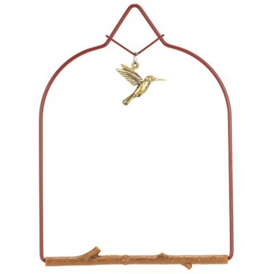 Pop's Birding Charm Hummingbird Swing, Redwood