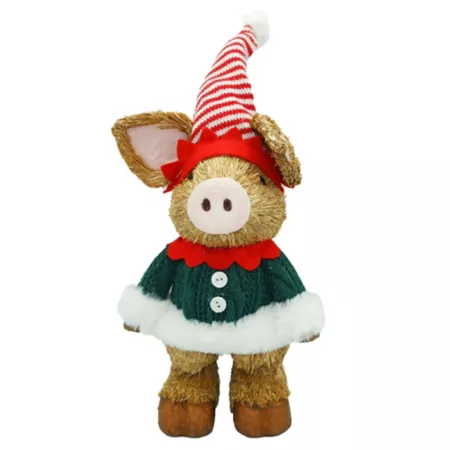 Red Shed Elf Pig Table Decor Christmas Kitchen & Tabletop Decor