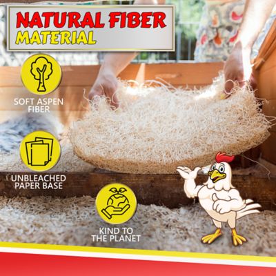 Image showing  Premium Laying Hen Nesting Pads, Thick Natural Nest Box Pad Liner, 13 in. x 13 in., USA Grown, 10-Pack