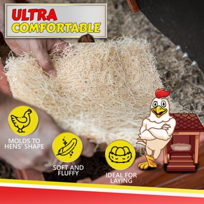 Image showing  Premium Laying Hen Nesting Pads, Thick Natural Nest Box Pad Liner, 13 in. x 13 in., USA Grown, 10-Pack