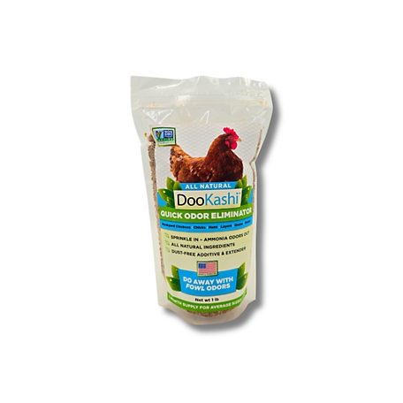 DooKashi Chicken Coop Bedding Odor Eliminator, 1 lb.