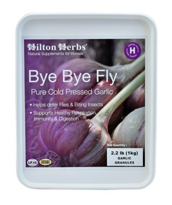 Hilton Herbs Bye Bye Fly Garlic Granules for Horses, 2.2 lb. Bag