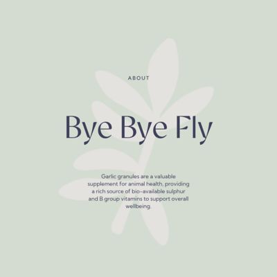 Image showing  Bye Bye Fly Garlic Granules for Horses, 2.2 lb. Bag