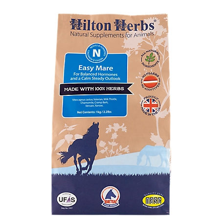 Hilton Herbs Easy Mare Moody Mares & Studdy Geldings Horse Supplement, 2.2 lb. Bag