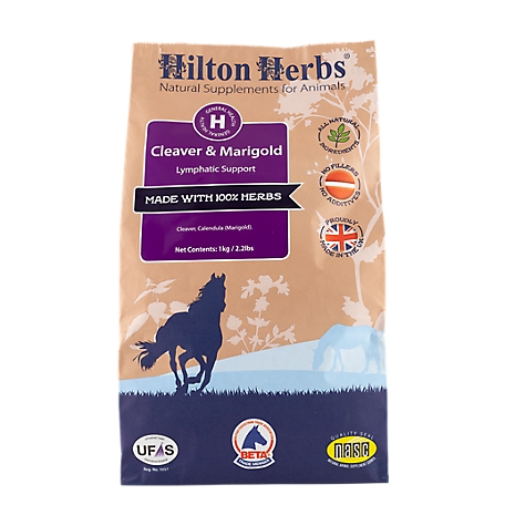 Hilton Herbs Cleavers and Marigold Lymphatic Support Horse Supplement, 2.2 lb. Bag