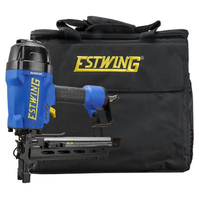 Estwing Pneumatic 9-Gauge 2" Fencing Stapler with T-Handle, Metal Belt Hook, 1/4" NPT Industrial Swivel Fitting, and Bag