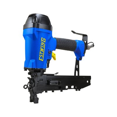 Image showing  Pneumatic 10.5-Gauge 1-9/16in. Fencing Stapler with Metal Belt Hook, 1/4in. NPT Industrial Swivel Fitting, and Bag