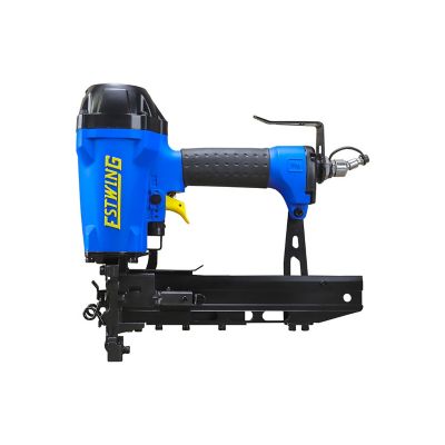 Image showing  Pneumatic 10.5-Gauge 1-9/16in. Fencing Stapler with Metal Belt Hook, 1/4in. NPT Industrial Swivel Fitting, and Bag