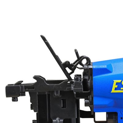 Image showing  Pneumatic 10.5-Gauge 1-9/16in. Fencing Stapler with Metal Belt Hook, 1/4in. NPT Industrial Swivel Fitting, and Bag