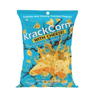 KrackCorn Cheesy Caramel Popcorn, 8.5 oz.