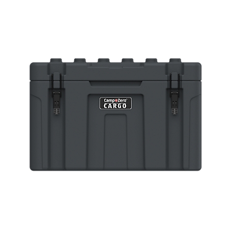 Camp-Zero 78L Hard-Sided Storage Case with Coated Stainless-Steel Latching and Locking System, Grey