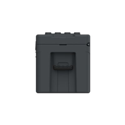 Image showing  78L Hard-Sided Storage Case with Coated Stainless-Steel Latching and Locking System, Grey