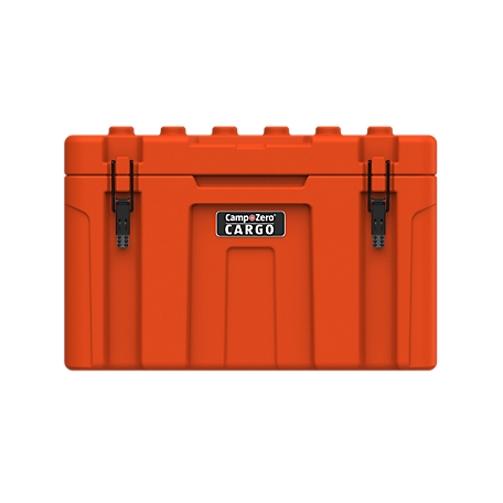 Camp-Zero 78L Hard-Sided Storage Case with Coated Stainless-Steel Latching and Locking System, Orange