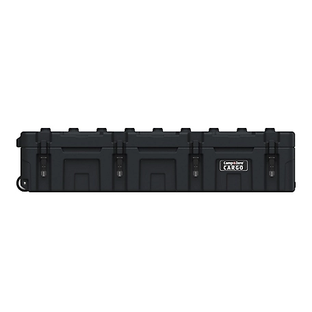 Camp-Zero 118L Hard-Sided Storage Case with Wheels and Coated Stainless-Steel Latching/Locking, Black